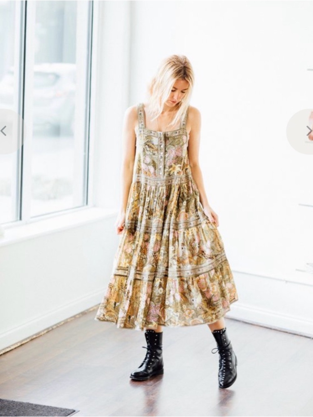 NWT Spell Jungle Midi Dress Size Medium